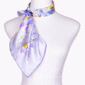 high quality elegant satin 12M/M 100% silk scarves custom made digital print silk scarves